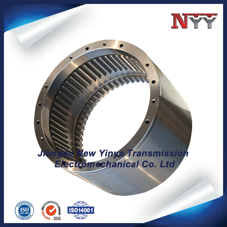 Within the petroleum machinery winch planetary gear ring gear shaping